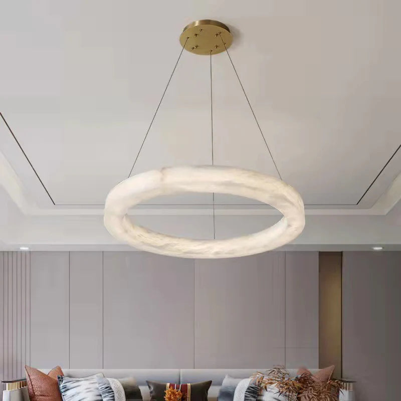 Marika Alabaster Pendant Lamp