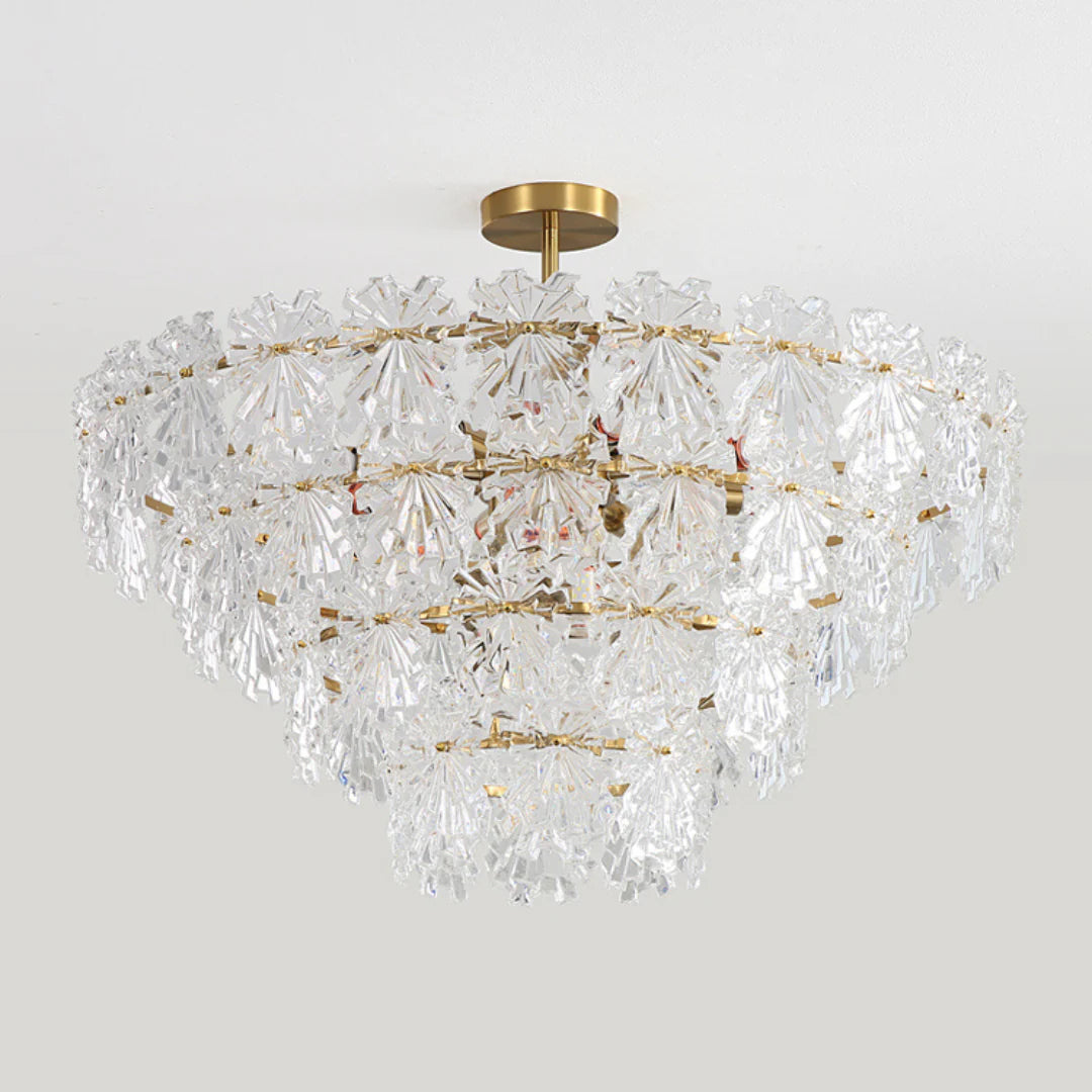 Gold Marilyn Elegant Glass Chandelier