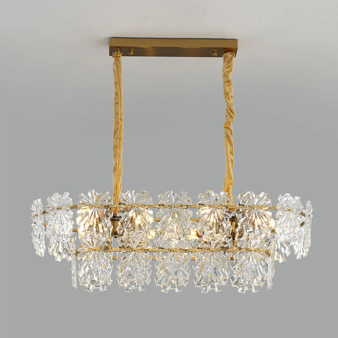 Gold Marilyn Elegant Glass Chandelier