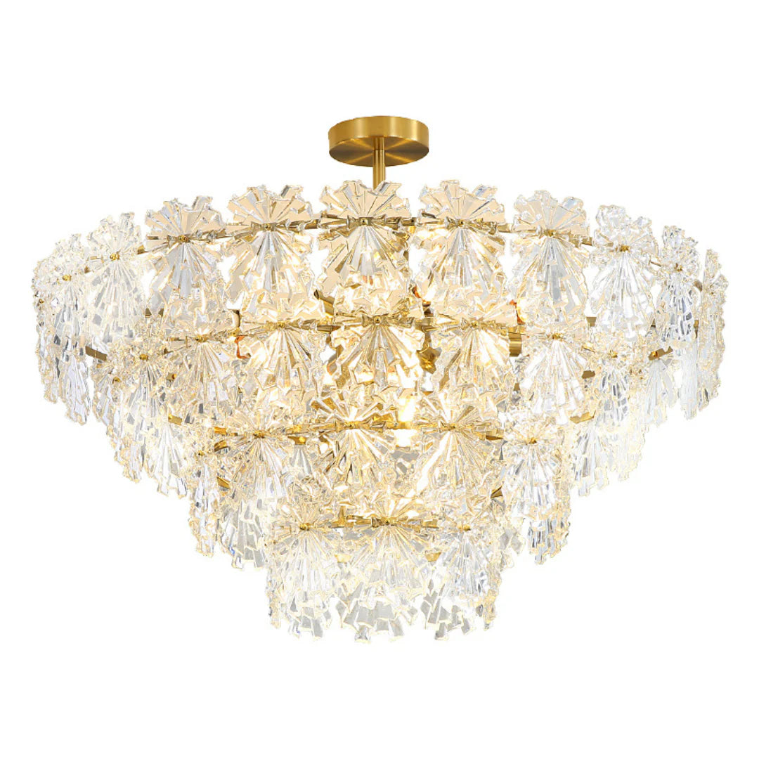 Gold Marilyn Elegant Glass Chandelier
