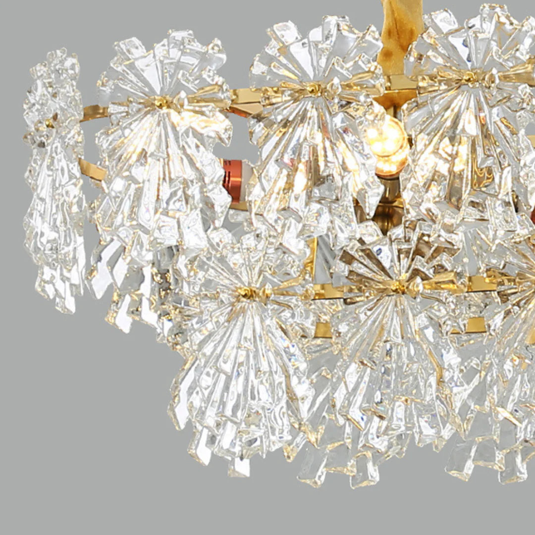 Gold Marilyn Elegant Glass Chandelier