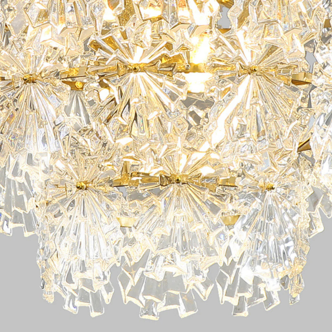 Gold Marilyn Elegant Glass Chandelier