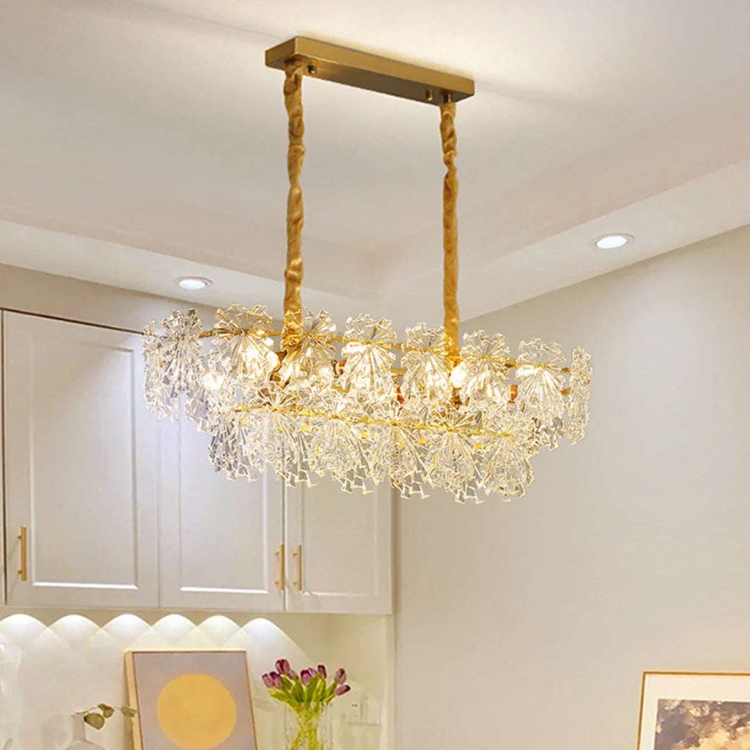 Gold Marilyn Elegant Glass Chandelier
