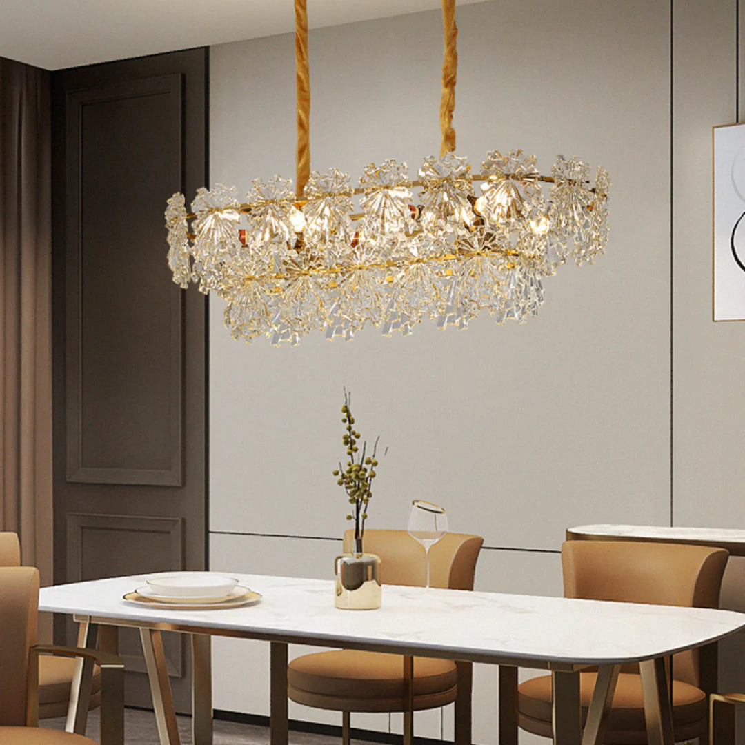 Gold Marilyn Elegant Glass Chandelier