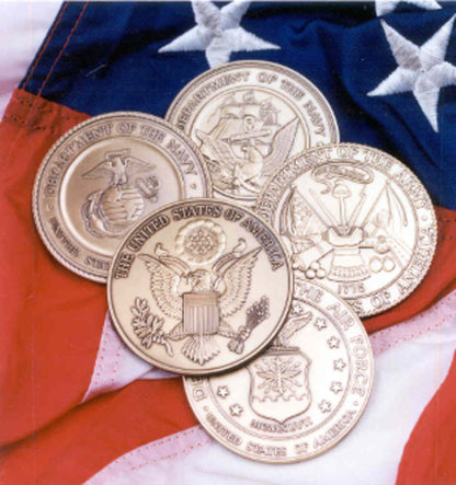 Marine Corps Brass service medallion