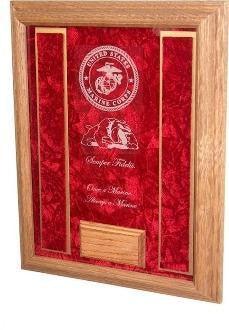 Marine Corps Awards Display Case, Usmc Shadowbox.