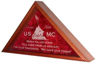 Marine Corps Flag Display Case, USMC Flag Case