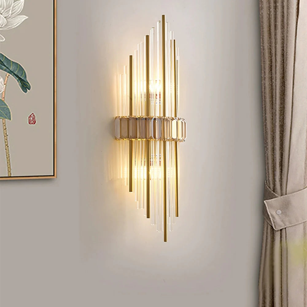 Crystal Rod Marsily Vertical Wall Lamp