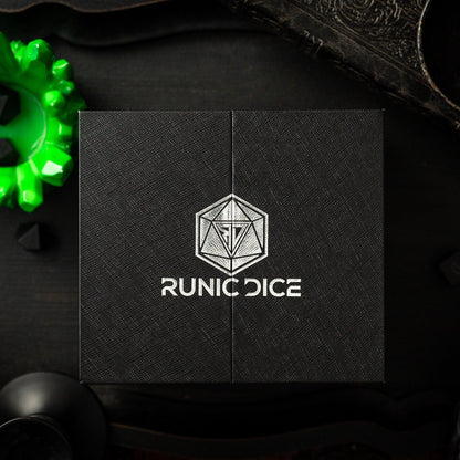 Massive Green Skull Liquid Core 95MM Chonk Handmade Resin Dice And Box