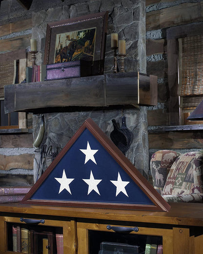 Memorial Flag Case, Burial Flag Boxes comes complete with wall hardware