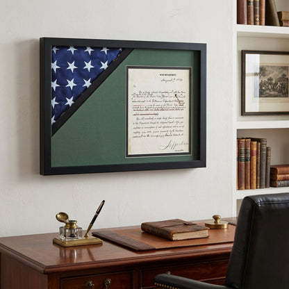 Shadow box for American flag, Fit for 3x5 flag