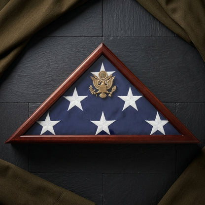 Flag Connections Flag case profile with a built-in urn compartment
