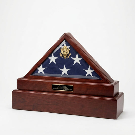 Flag Connections Military Flag and Medal Display Case Shadow Box