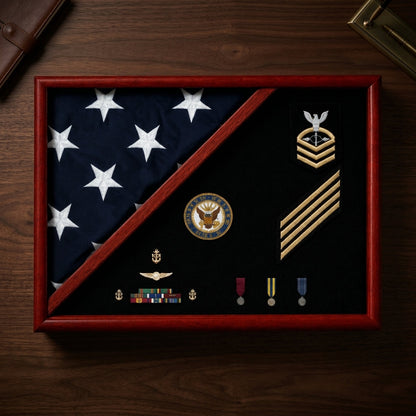 Military Shadow Box, Military Medals Display Case