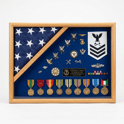Military Shadow Box 18x24 - 3'x5' flag