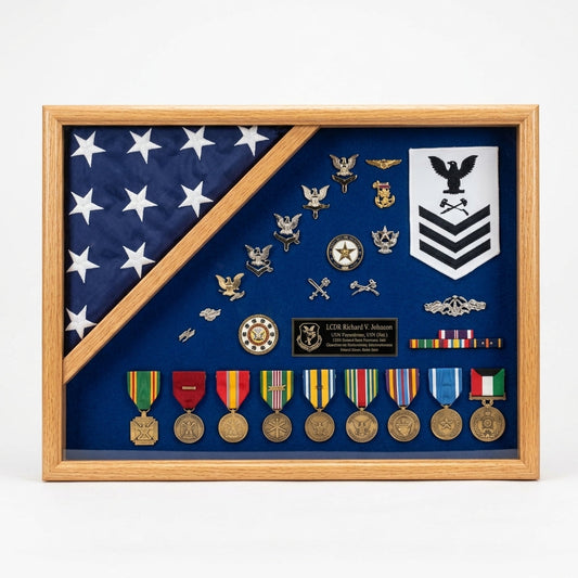 Military Shadow Box 18x24 - 3'x5' flag