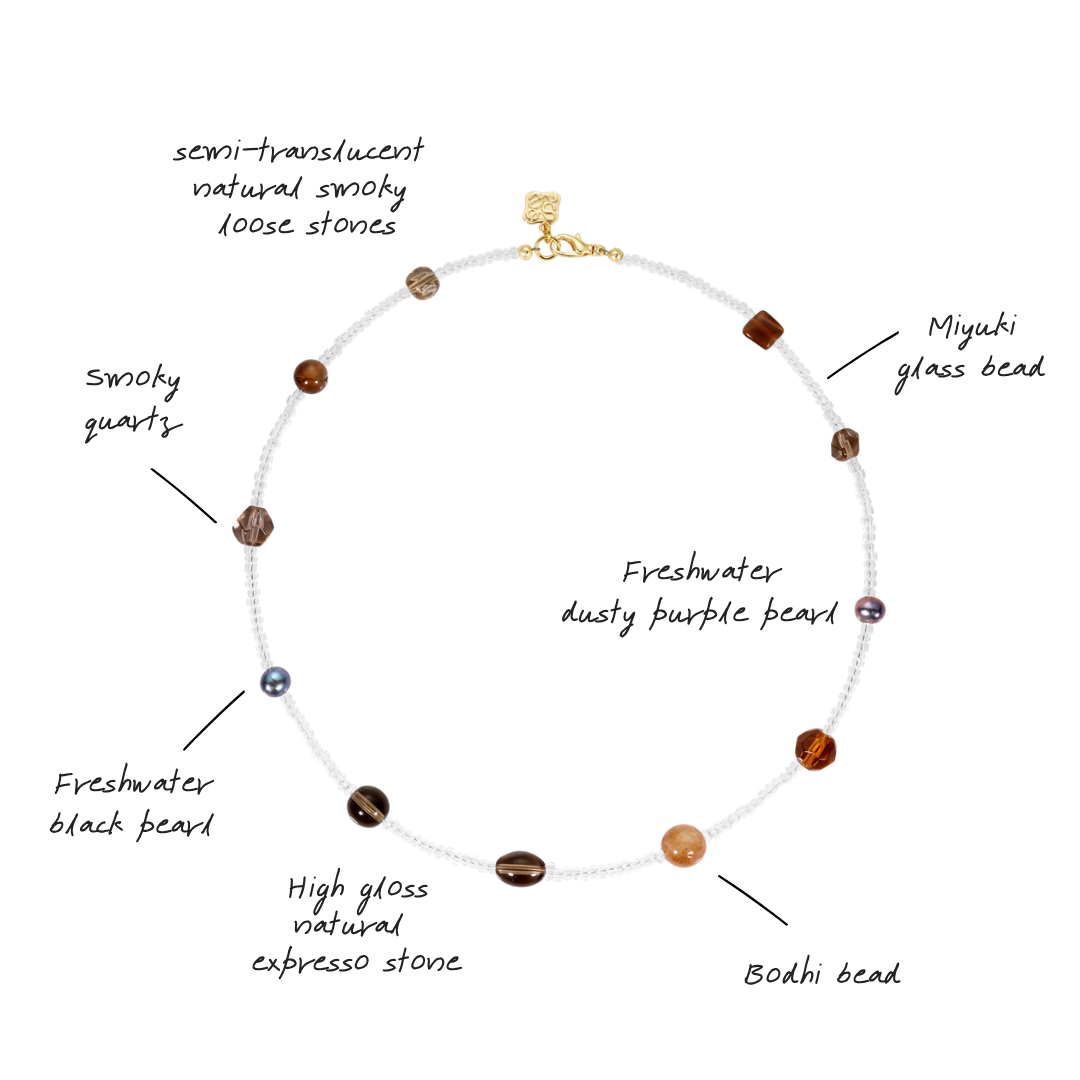 Mocha Dot Necklace