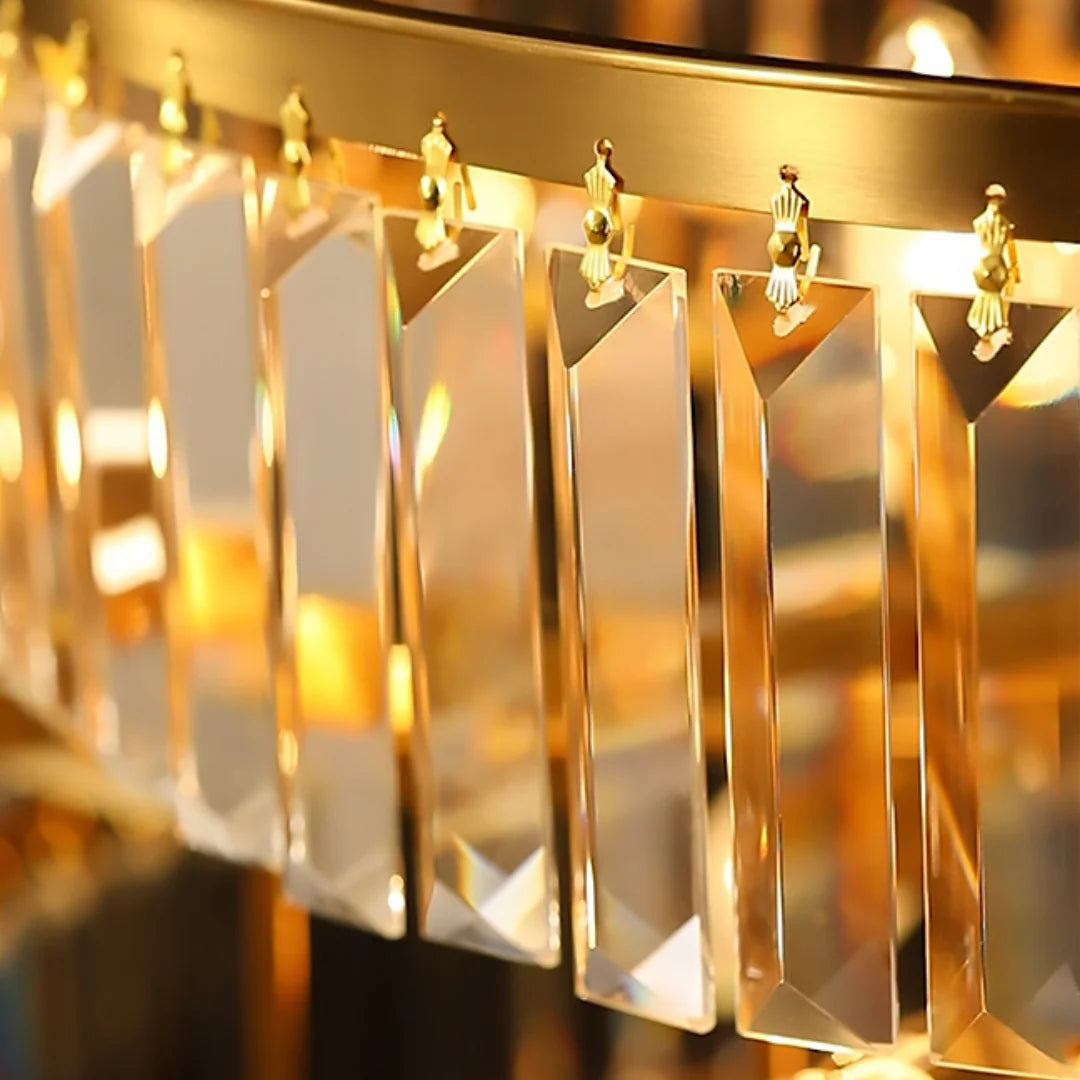 Modern Crystal Gold Chandelier