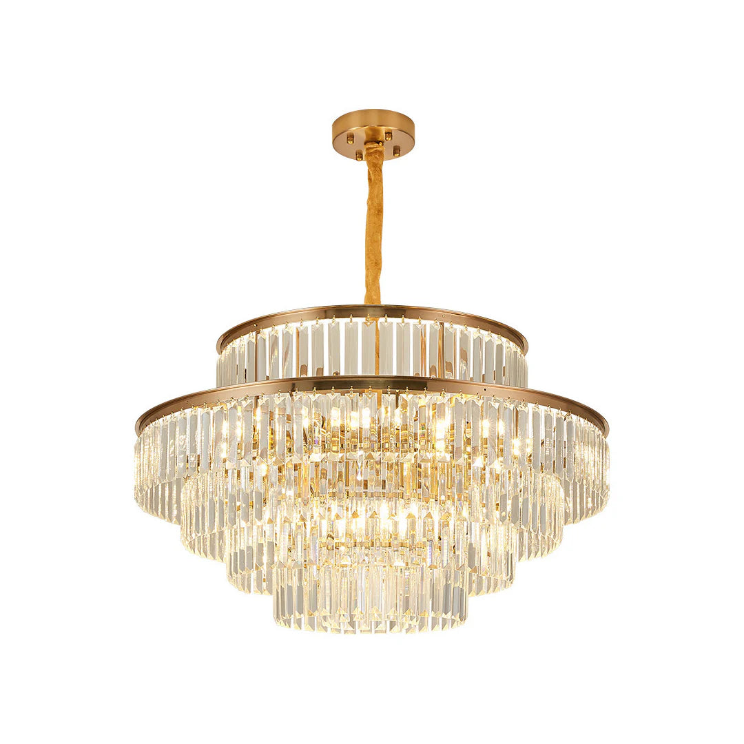 Modern Crystal Gold Chandelier