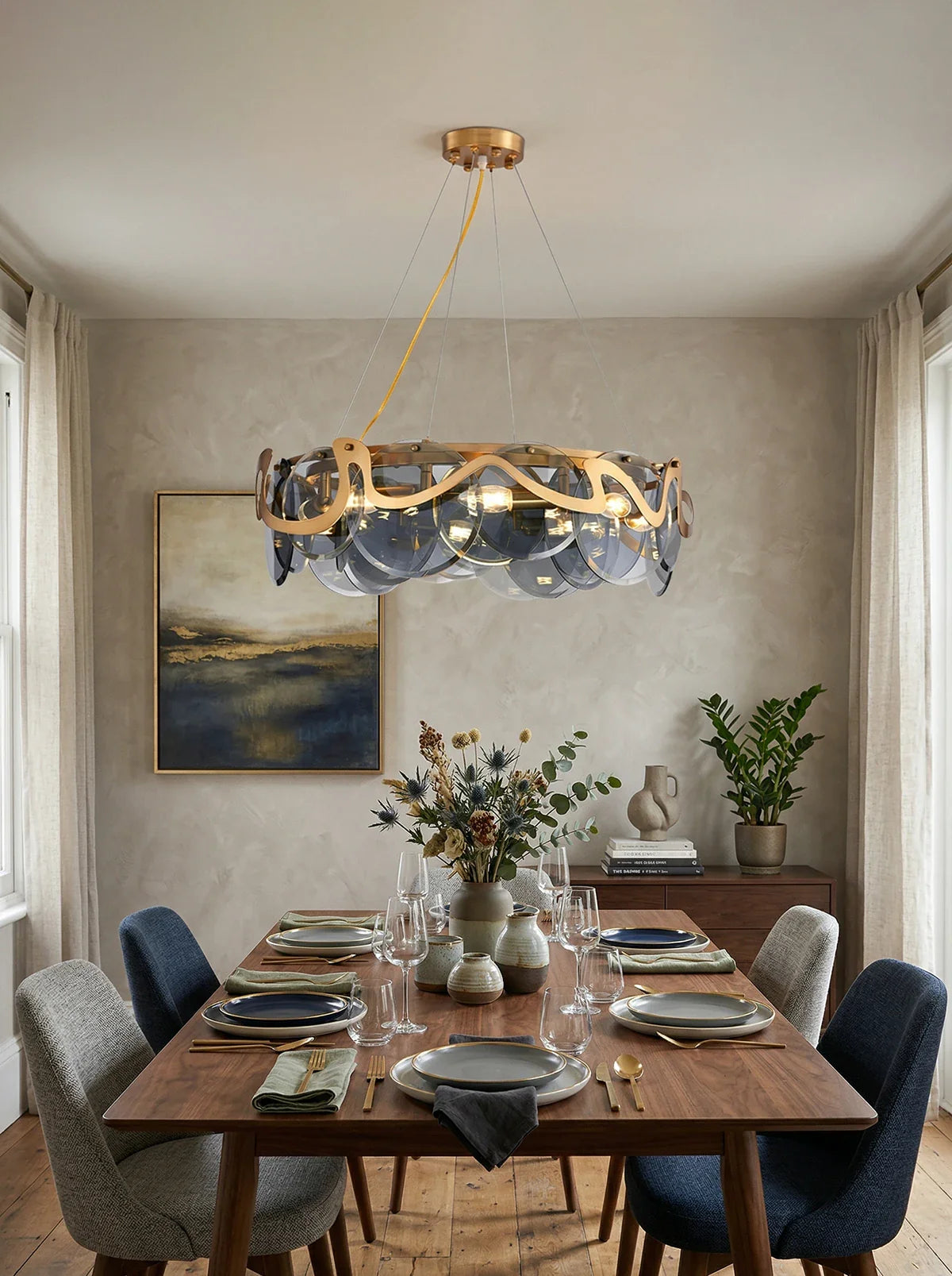 Modern Simple Glass Chandelier