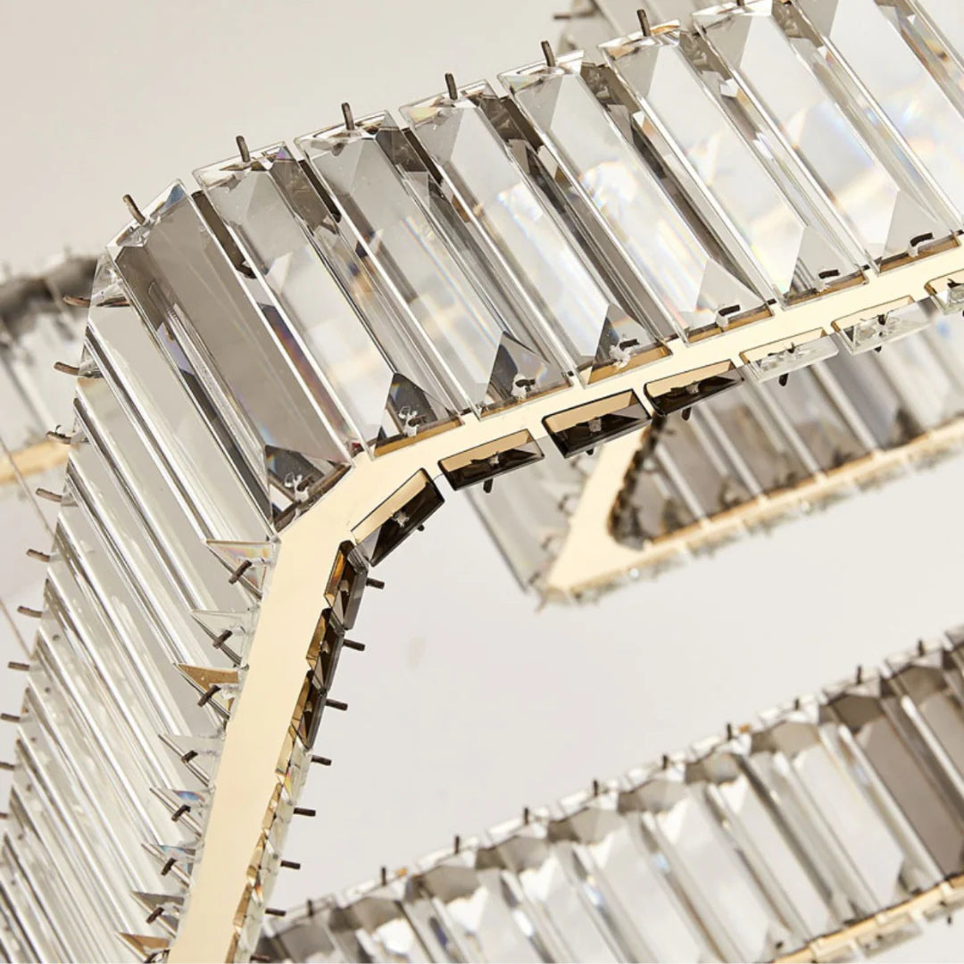 Modern Square Crystal Chandelier
