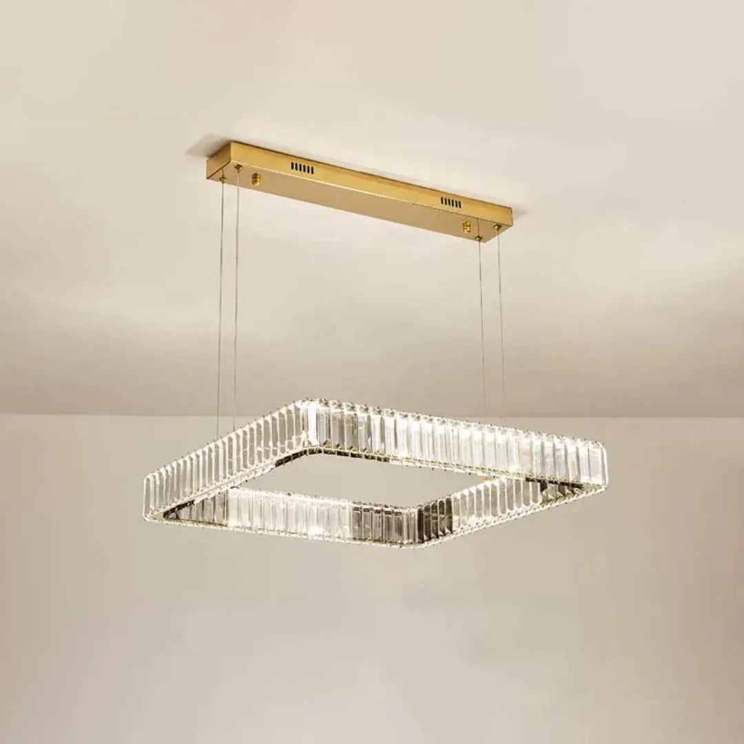Modern Square Crystal Chandelier
