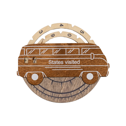 Travel Tracker 3D Wooden USA Map
