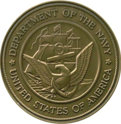 Navy Service Medallion, Brass Navy Medallion