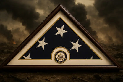 Navy Flag Display Small Case Box, 5x9 Burial