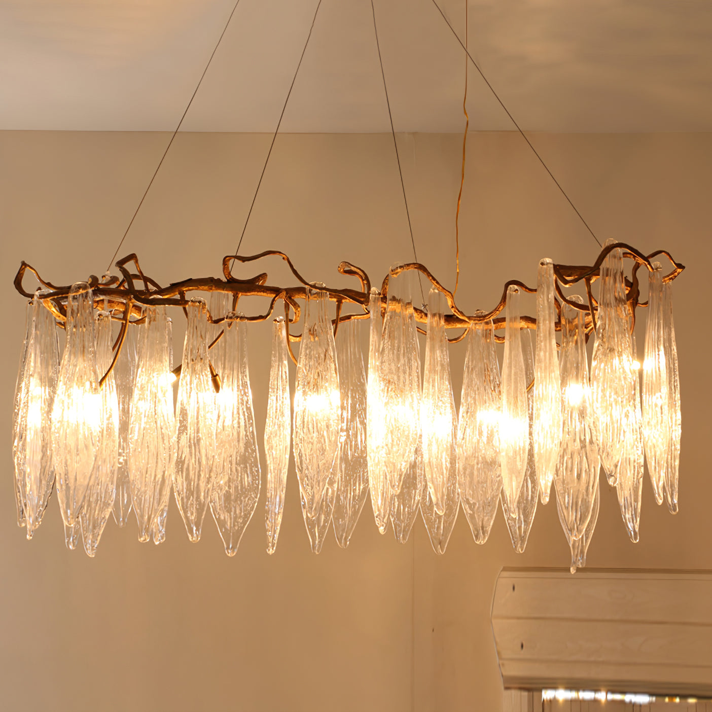 Niagara Brass Crystal Chandelier