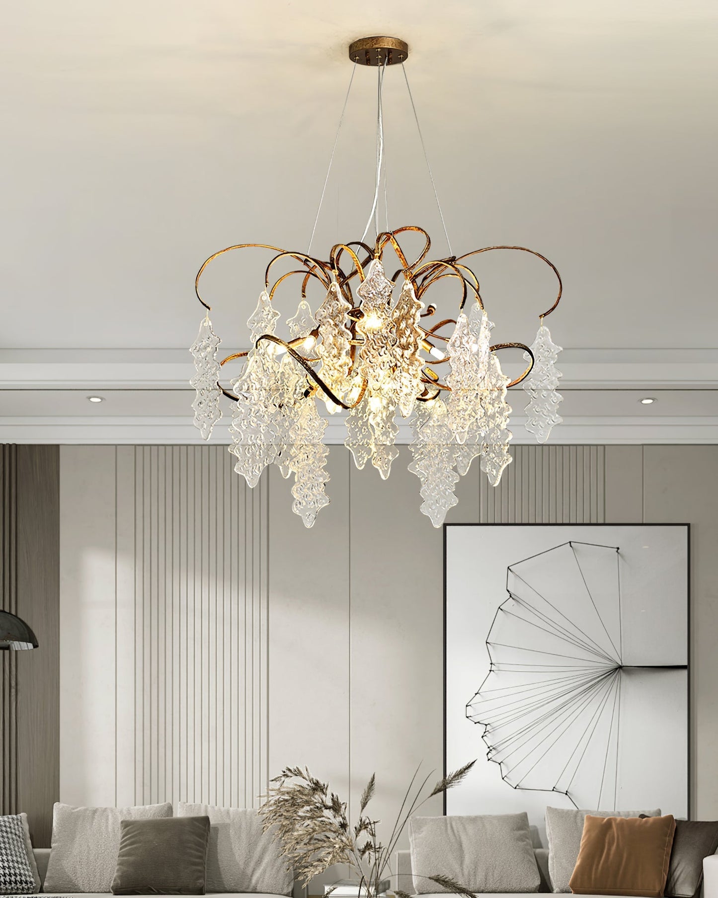 Luxury Niagara Round Glass Chandelier