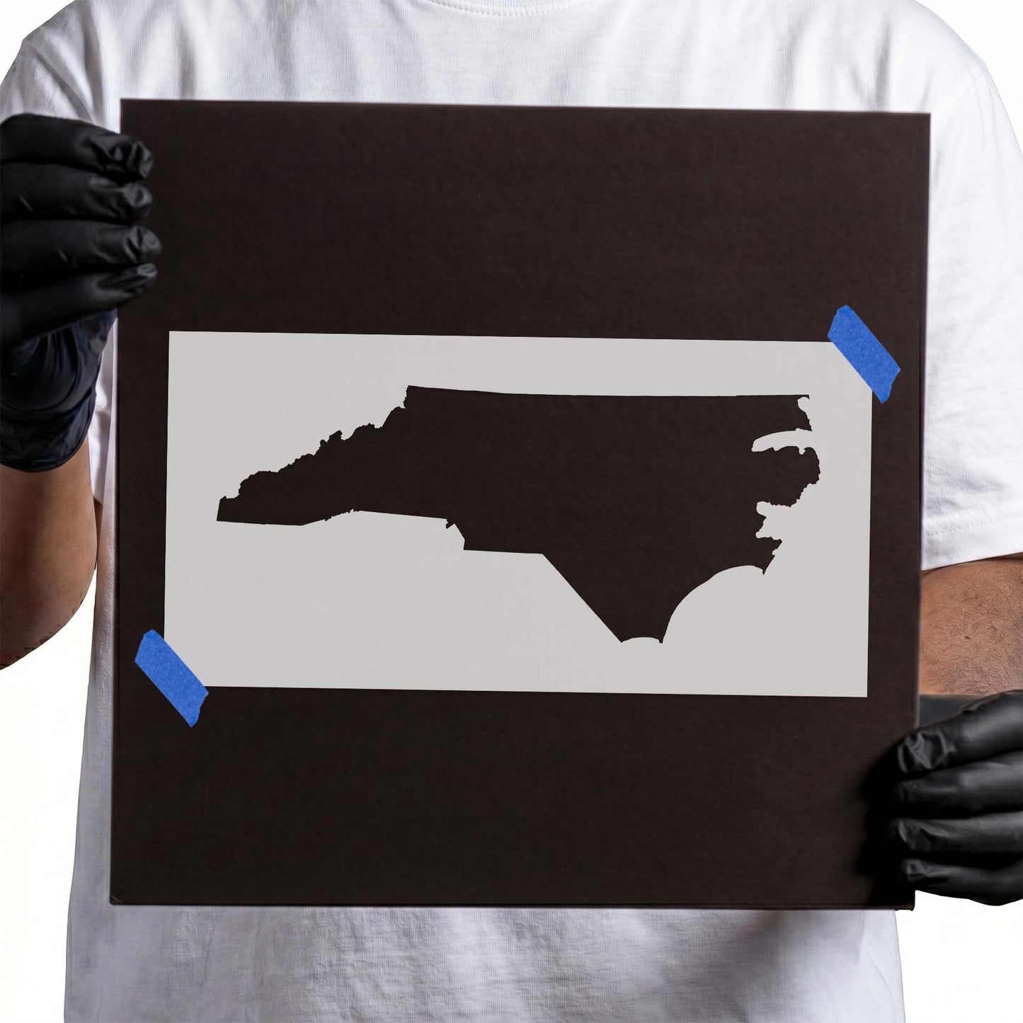 North Carolina State Outline Stencil