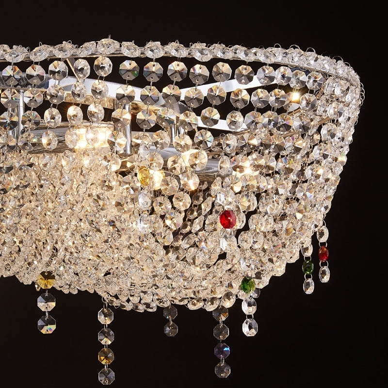 Oval Modern Crystal Chandelier