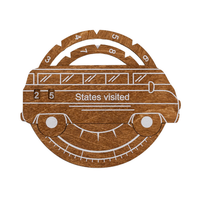 Travel Tracker 3D Wooden USA Map