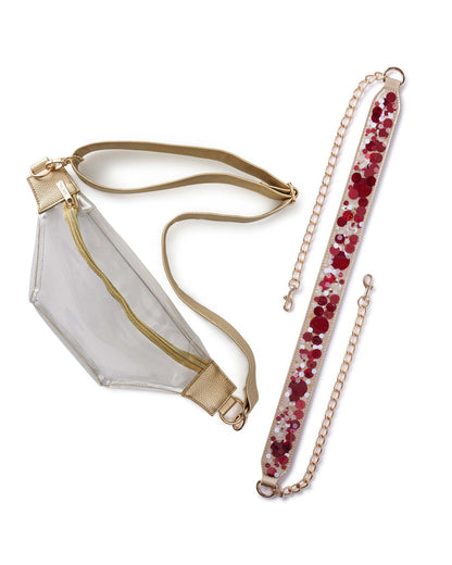 Confetti Strap and Clear Belt Bag Bundle