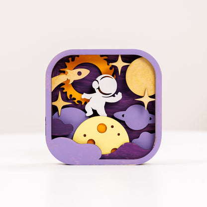 3D DIY Wood Painting Kit for Kids – Space