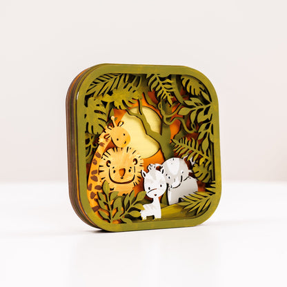 3D DIY Wood Painting Kit for Kids – Safari