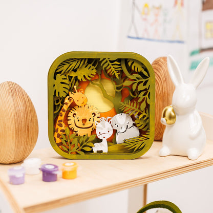 3D DIY Wood Painting Kit for Kids – Safari