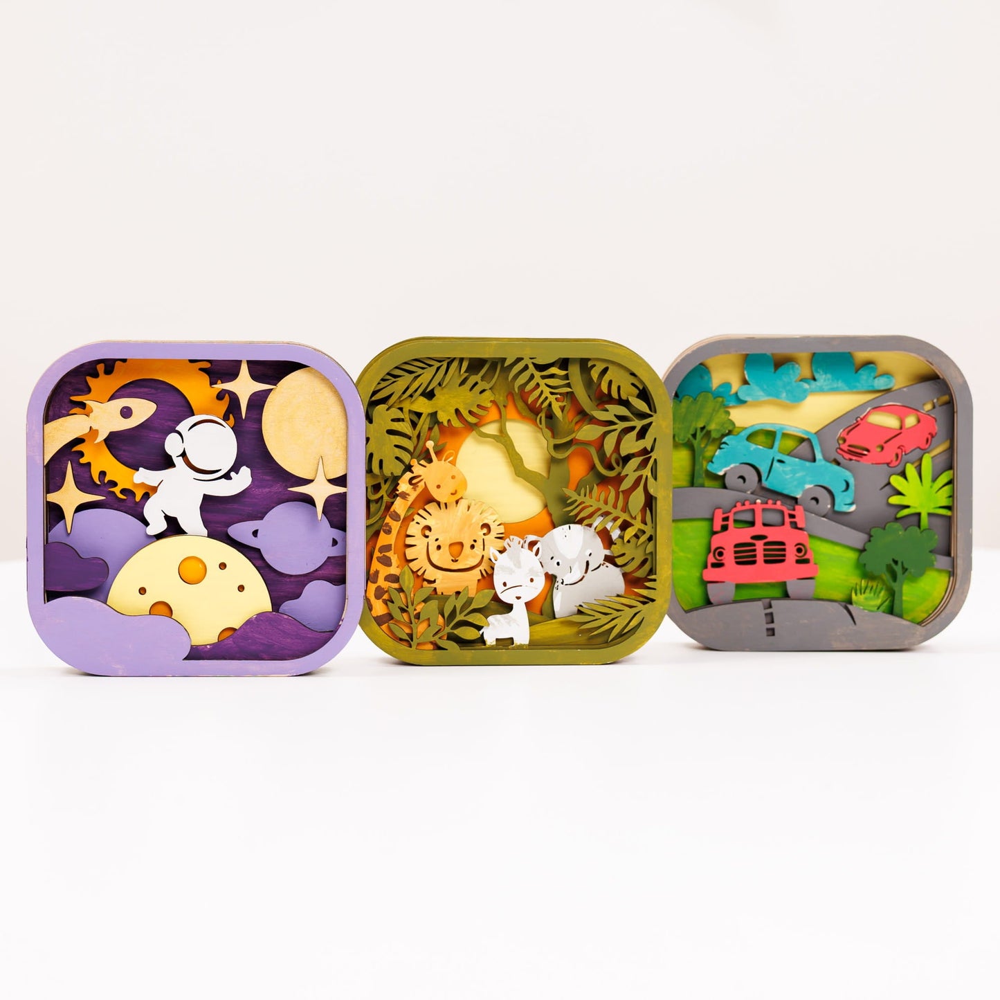 3D DIY Wood Painting Kit for Kids – Safari