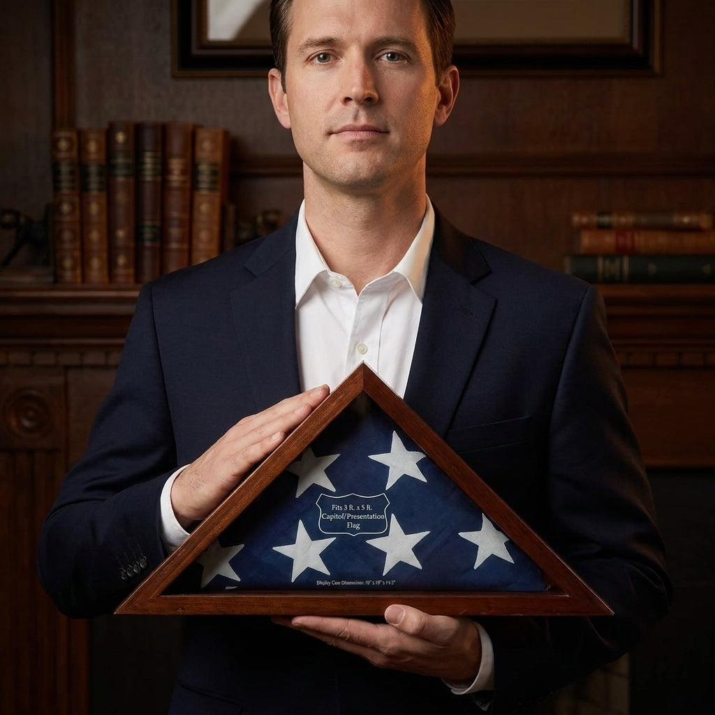 Capitol Flag Case for 3' by 5' Burial/Presentation Flag