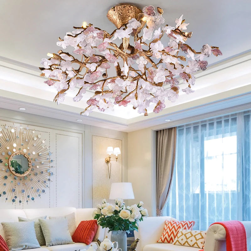 Peach blossom Ceiling Light