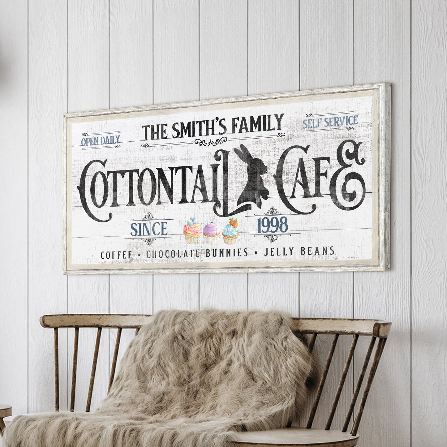 Personalized Easter Bunny Sign