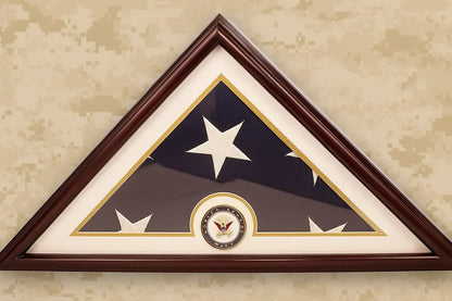 Navy Flag Display Small Case Box, 5x9 Burial