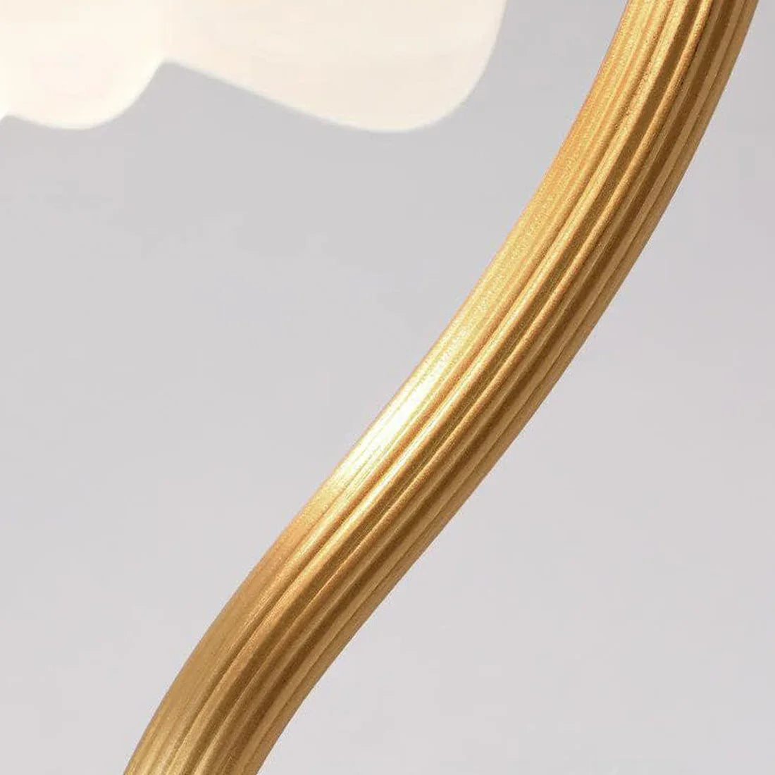 Petal Glow Brass & Glass Table Lamp