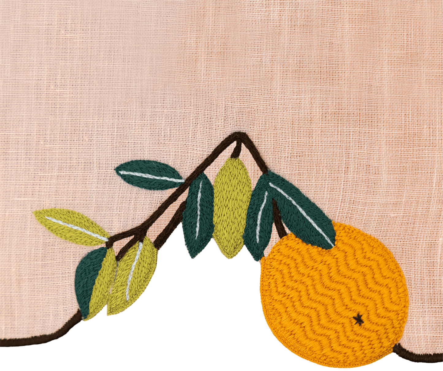 Hand Embroidered Farm To Table Placemats 14" × 18" (Set of 4)
