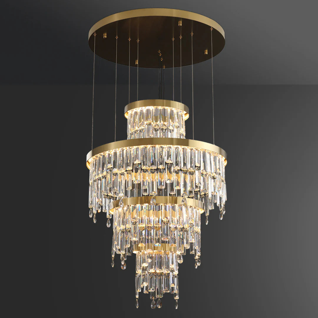 Prazzo Ring Staircase Crystal Chandelier