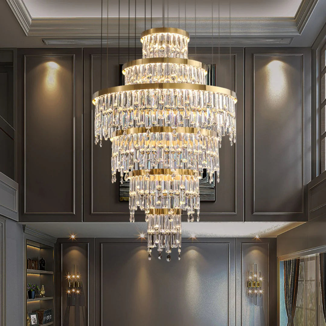 Prazzo Ring Staircase Crystal Chandelier