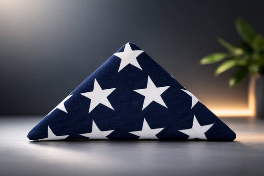 American Retirement Flags Comes Pre Folded to a Triangle - 3' x 5' Flag