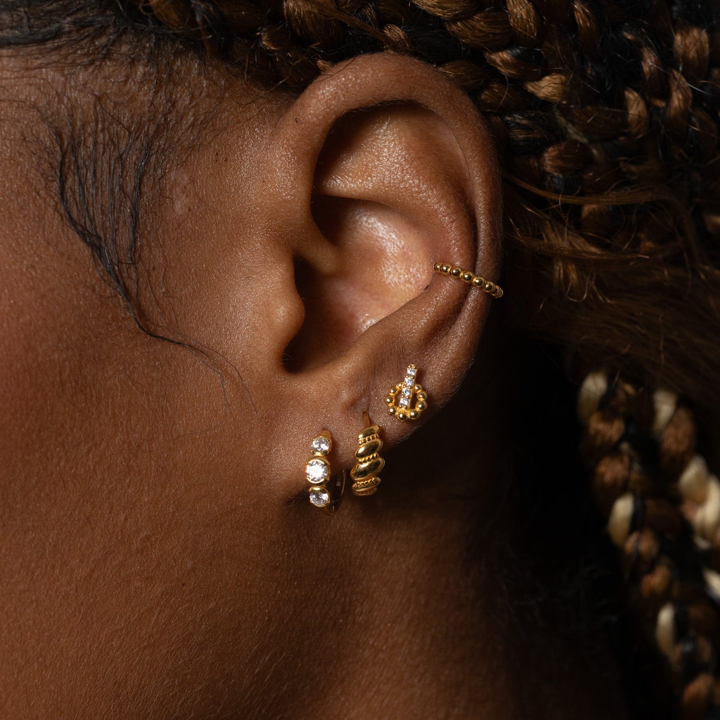 Single Beaded Ear Cuff