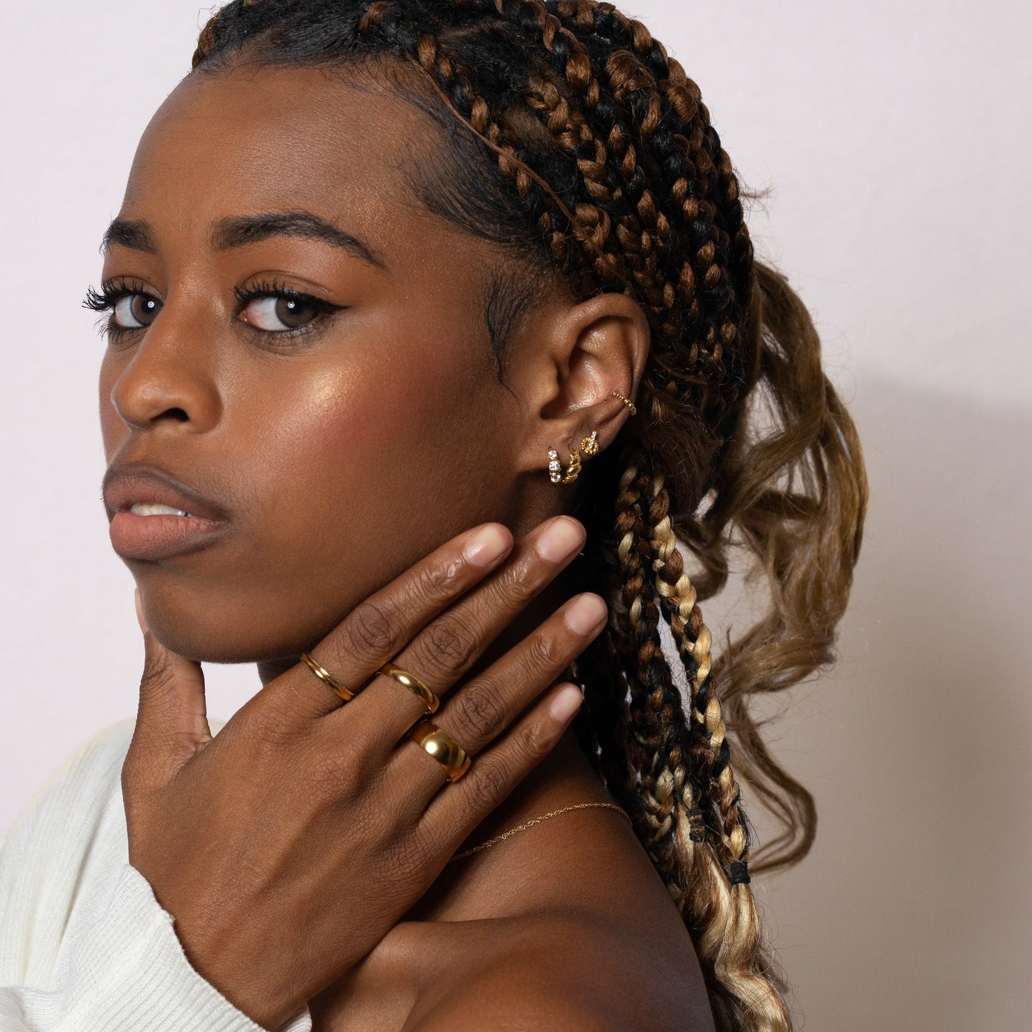 Croissant Hoop Earrings